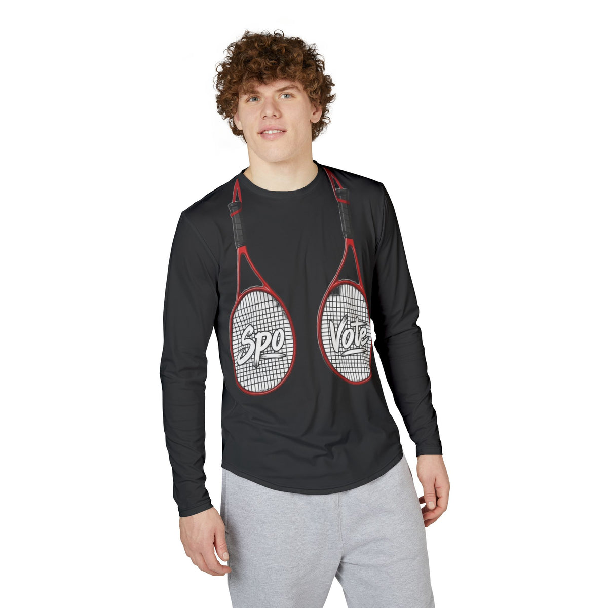 Rackets Up Dry-Fit Long-Sleeve (Athletic Fit)
