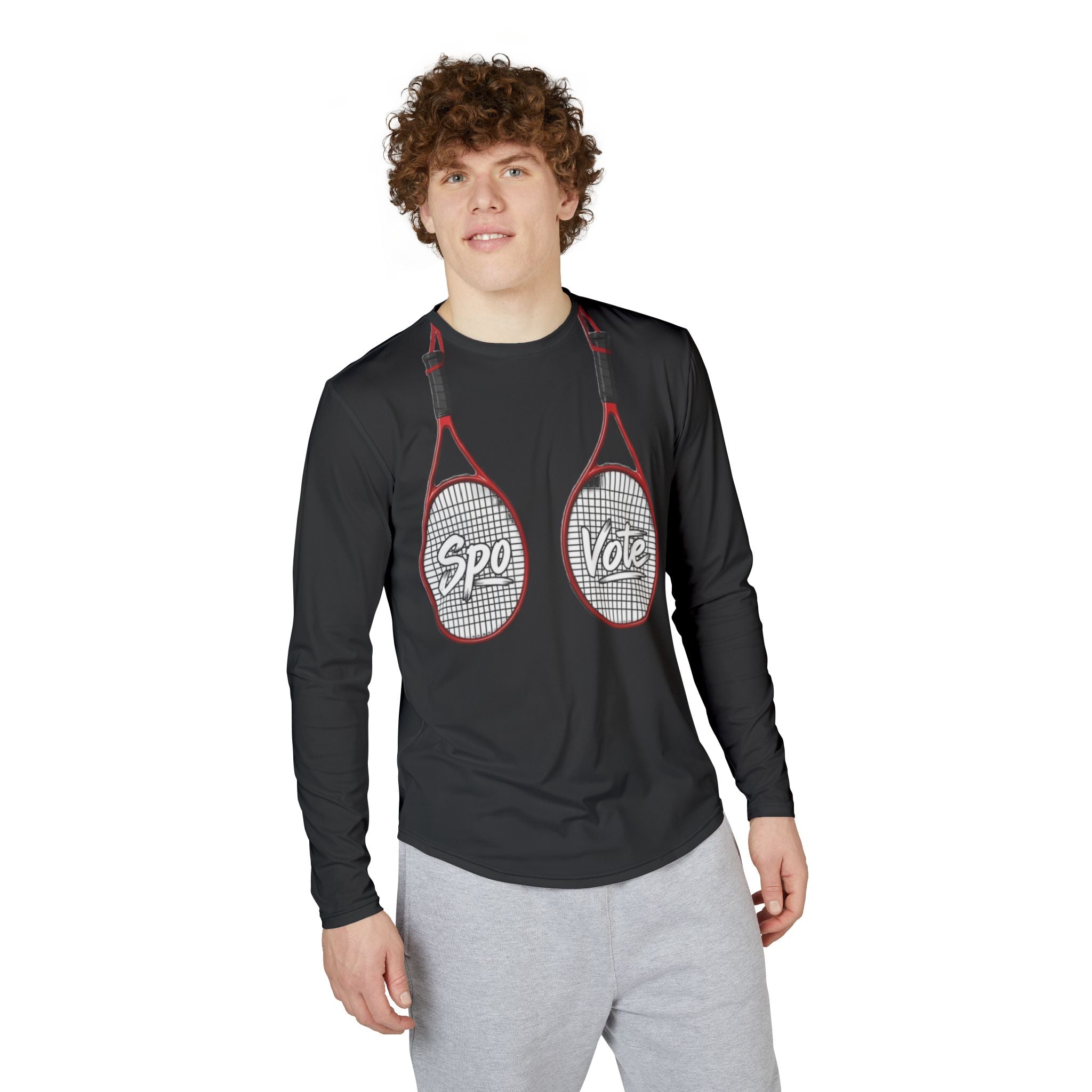 Rackets Up Dry-Fit Long-Sleeve (Athletic Fit)